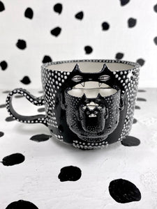 Dot Cat Double Barf Mug