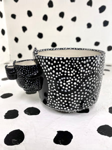 Dot Cat Double Barf Mug