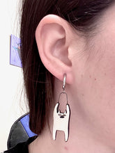 Load image into Gallery viewer, Opposite Cat Dangle Earrings
