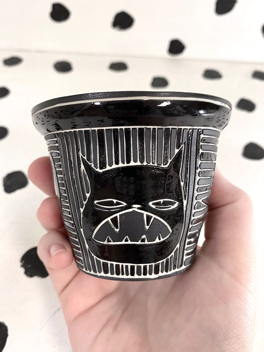 Carved Stripe Cup
