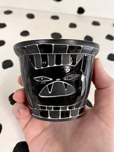 Carved Cat Cup