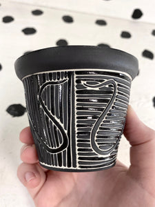 Carved Cat Cup