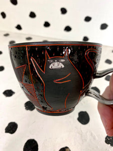 SECOND Red Carved Mug