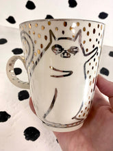 Load image into Gallery viewer, Silver and Gold Luster Mug
