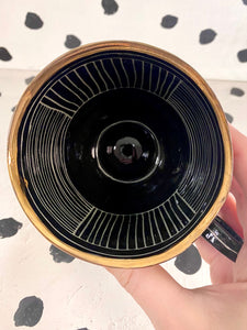 SECOND Gold Luster Strip Mug