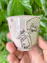 Load image into Gallery viewer, Pale Pink Witch Cat Cup
