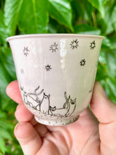 Load image into Gallery viewer, Pale Pink Witch Cat Cup
