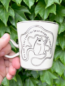 Mean Cat Cup