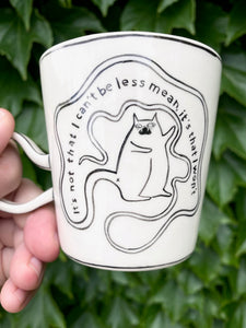 Mean Cat Cup