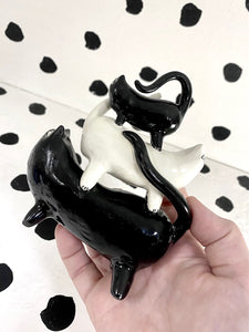 Stacked Cats Tiny Sculpture