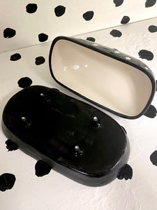 Twin Cat Butter Dish