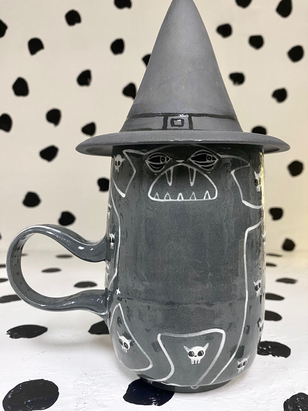 SECOND Skelly Cat Mug