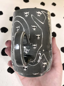 SECOND Skelly Cat Mug