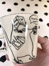 Load image into Gallery viewer, SECOND Reading Cat Mug
