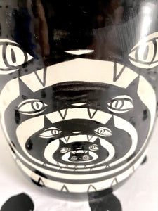 Large Recursion Cat  Vase