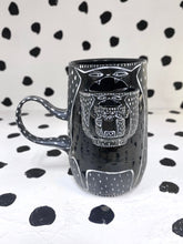 Load image into Gallery viewer, Black Porcelain Double Barf Mug
