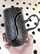 Load image into Gallery viewer, Black Porcelain Double Barf Mug
