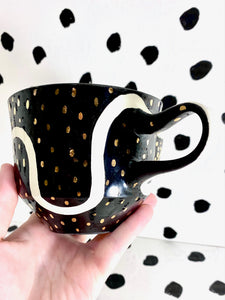 Gold Luster Barf Mug