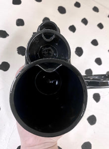 Black Porcelain Double Barf Mug