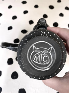 Black Porcelain Double Barf Mug