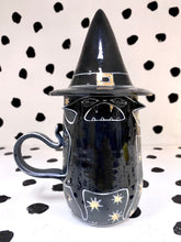 Load image into Gallery viewer, Gold Star Lidded Witch Mug
