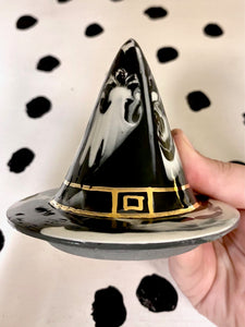Marble Lidded Witch Cat Cup