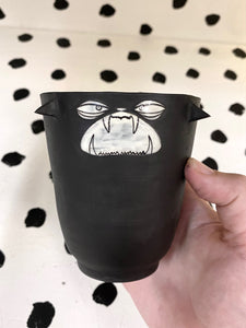 Marble Lidded Witch Cat Cup