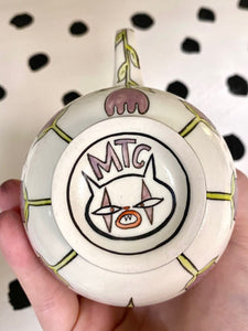 Purple Clown Cat Mug