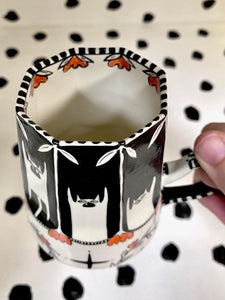 Jumping Cat Spinning Mug