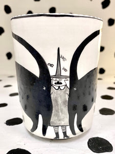 Witches with Big Cats Mug