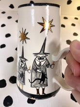 Load image into Gallery viewer, Gold Star Witch Cats Mug
