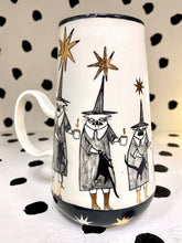 Load image into Gallery viewer, Gold Star Witch Cats Mug
