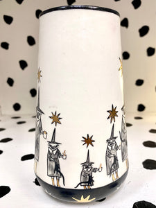 Gold Star Witch Cats Mug