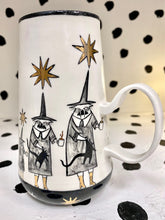 Load image into Gallery viewer, Gold Star Witch Cats Mug
