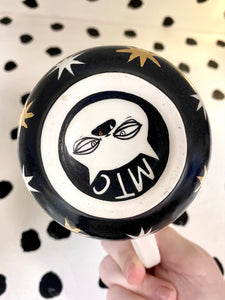 Gold Star Witch Cats Mug