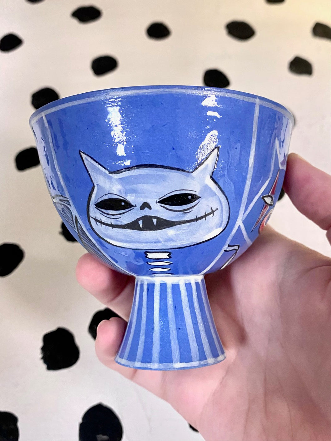 Spooky Blue Goblet