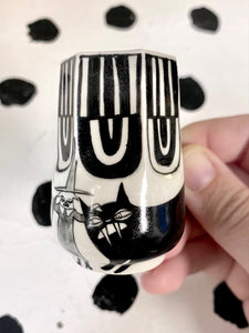 Tiny Witch Cat Cup