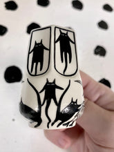 Load image into Gallery viewer, Tiny Spinning Witches and Cats Mug
