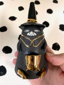 Black Cat With Gold Boots Smoke Bowl 3