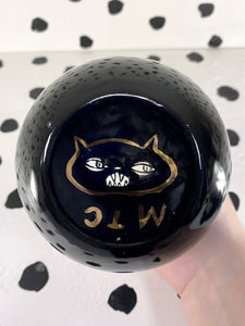 Black Cat Vase
