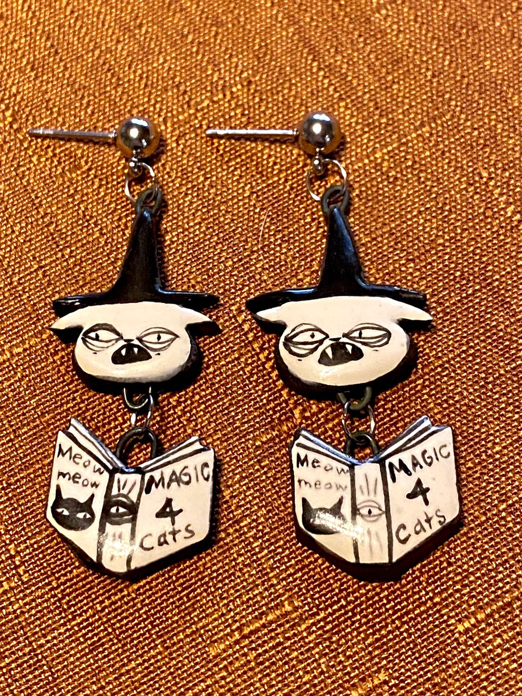 Witch Book Earrings