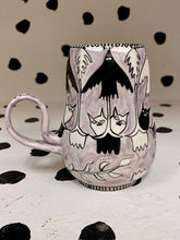 Load image into Gallery viewer, Purple Bird Pattern Mug
