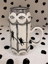 Load image into Gallery viewer, Spinning Circus Cat Mug
