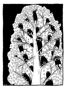 Cat Tree Print